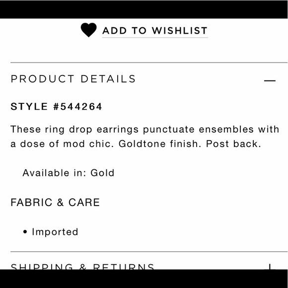 LOFT Resin Drop Earrings - Picture 2 of 4